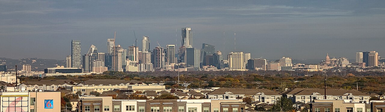 Daytime view of the Austin, Texas skyline