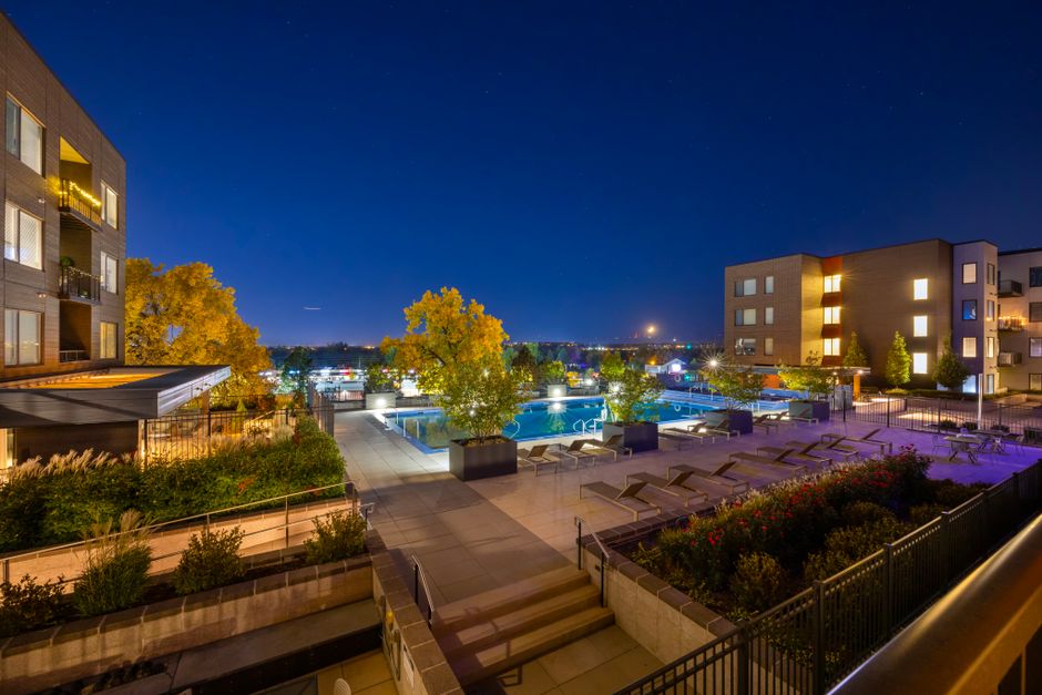 Well-maintained apartment community amenity space