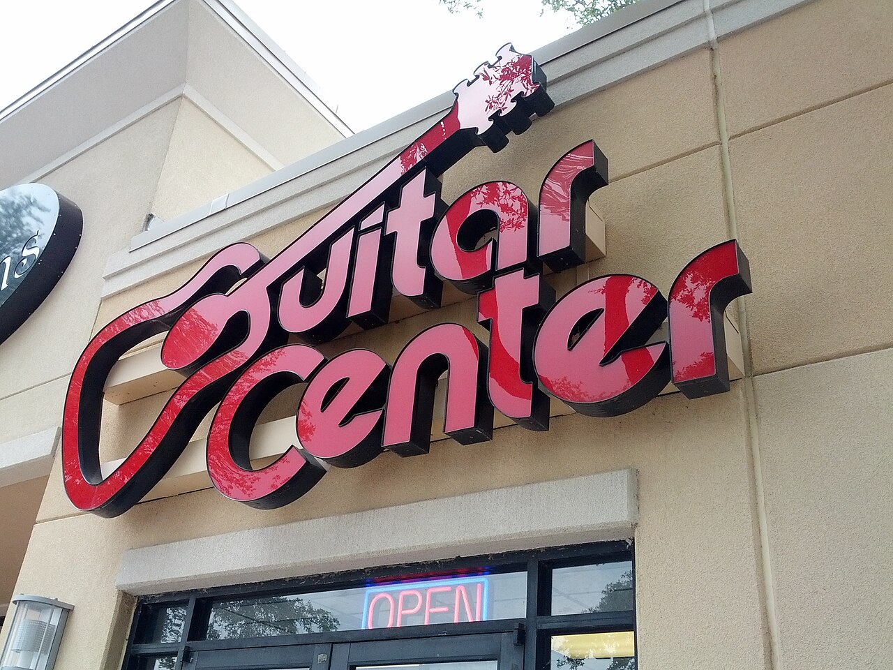 Guitar Center storefront in the Allandale neighborhood of Austin