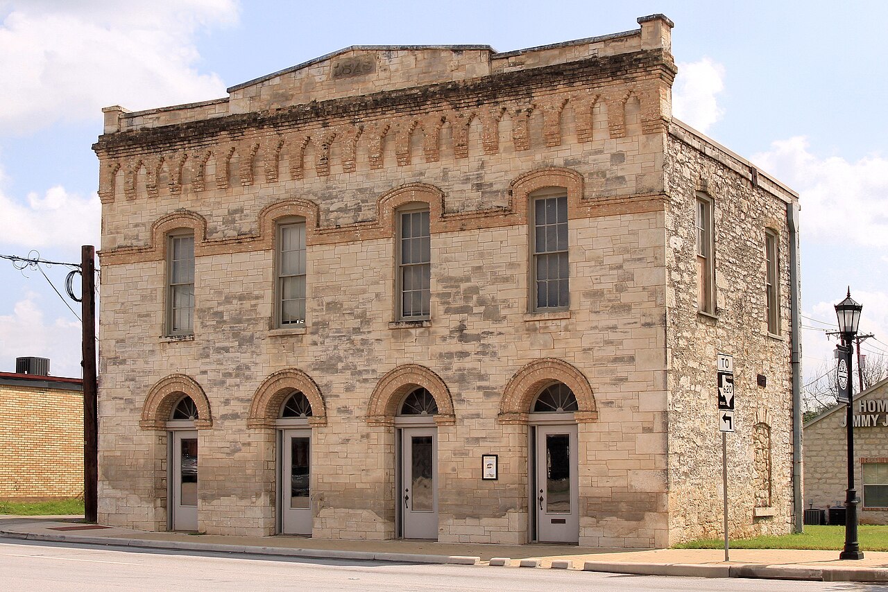 Historic Old Post Office building in downtown Round Rock, Texas